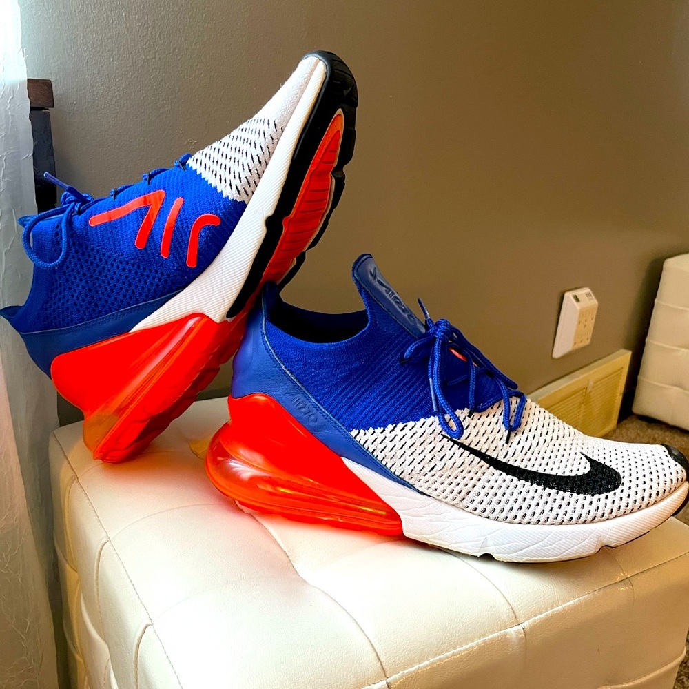 Nike Air 270’s -Racer Blue/Infared Orange/White Size 11